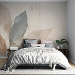 Fototapeta Wall murals Soft leaves in gentle hues.