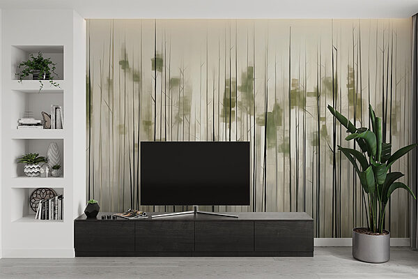 Fototapeta Skupina stromů v lese