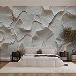 Fototapeta Skupina bílých listů