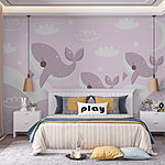 Fototapeta Skupina velryb na obloze