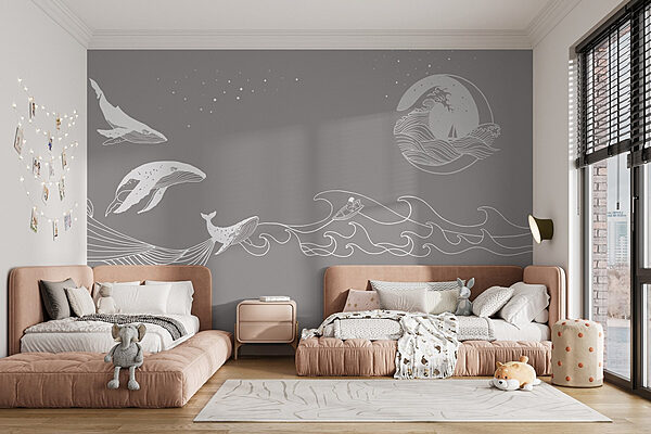 Fototapeta Velryba a velryba v moři