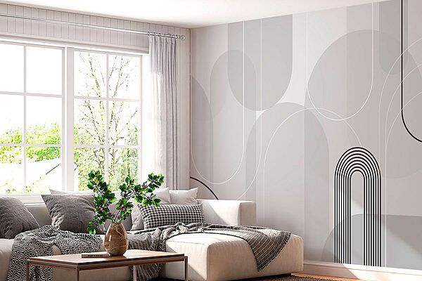 Šedočerný design Fototapeta Šedočerný design