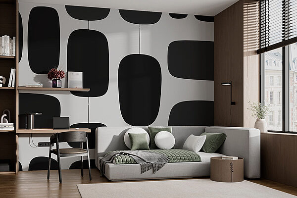 Fototapeta Černobílý vzor