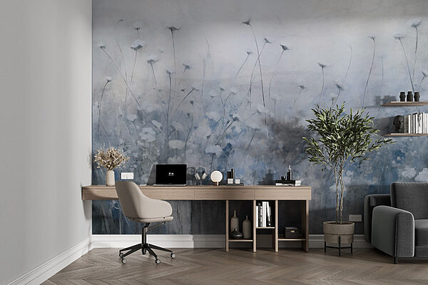 Fototapeta Malba květin na poli