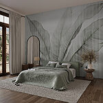 Fototapeta Měkké zelené listy v jemných odstínech