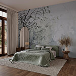 Fototapeta Strom s listy v mlze