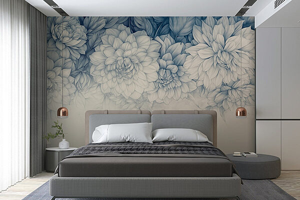 Jemné květy v měkkých odstínech Fototapeta Jemné květy v měkkých odstínech