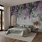 Fototapeta Jemné květy na měkké tkanině