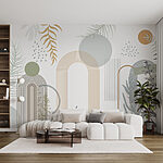 Fototapeta Grafický design rostlin a listů