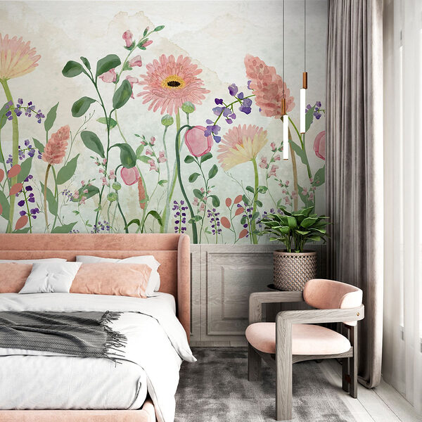 Fototapeta Malování květin a rostlin