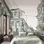 Fototapeta Kresba budovy se zvony