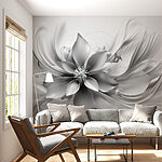 Fototapeta Květina s listy a okvětními lístky