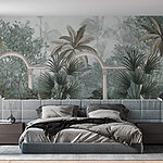 Fototapeta Tapety s palmami a balkonem