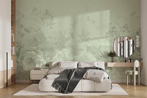 Fototapeta Jemné květinové vzory v pastelových odstínech