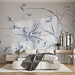 Fototapeta Kresba květin a listů