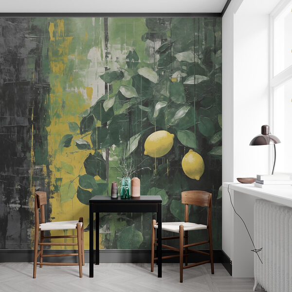 Malování citronů ze stromu Fototapeta Malování citronů ze stromu