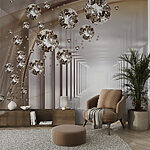 Fototapeta Drahokamy plující v nekonečném tunelu