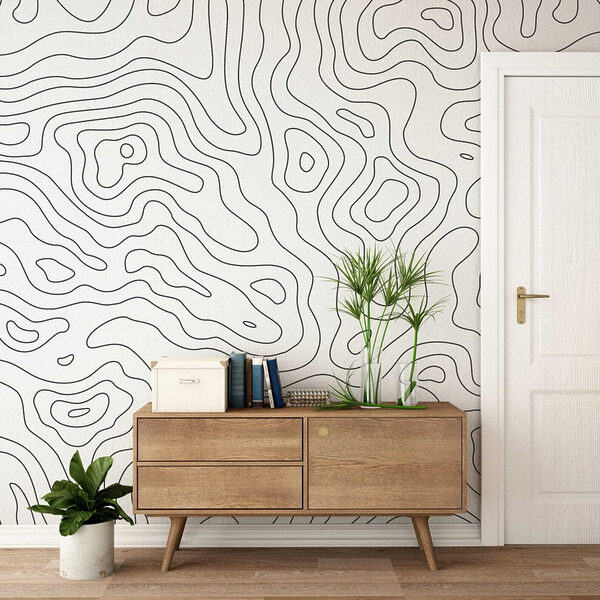 Fototapeta Fototapeta Černá čára na bílém pozadí (SKU: u70650)