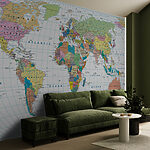 Fototapeta Mapa Austrálie s černým textem