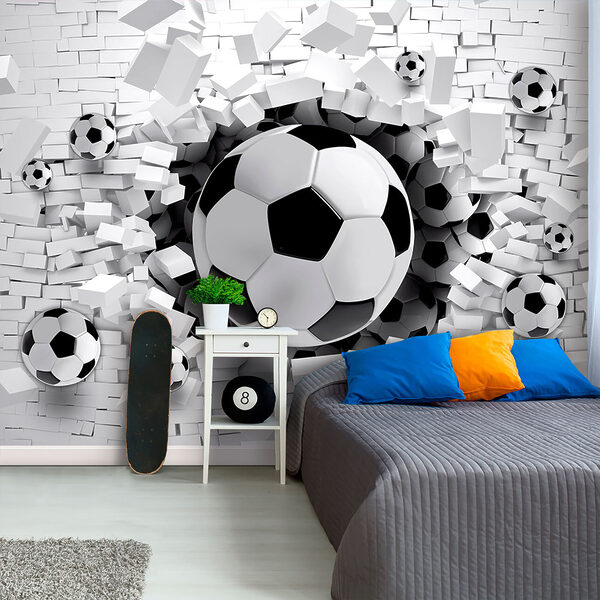 Fototapeta Fototapeta Černobílý fotbalový míč (SKU: u96315)
