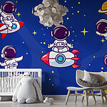 Fototapeta Kreslený astronaut ve vesmíru