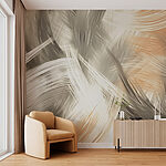 Fototapeta Abstraktní tahy štětcem v jemných tónech