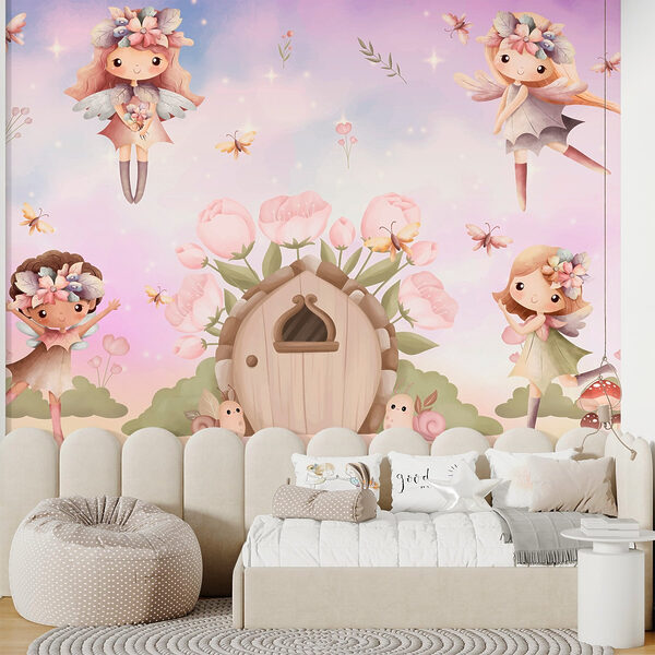 Fototapeta Skupina víl létajících ve vzduchu