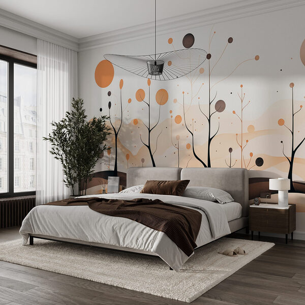 Fototapeta Malování stromů a rostlin