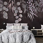 Fototapeta Měkké listí na tmavém pozadí