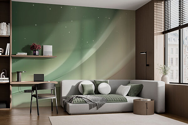 Fototapeta Bílé a zelené pozadí