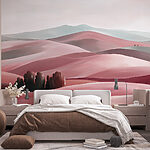 Fototapeta Krajina kopců se stromy