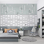 Fototapeta Bludiště s lidmi procházejícími bludištěm