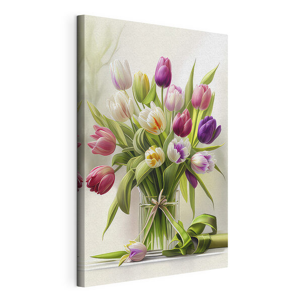 Obraz Obraz Živá kytice z barevných tulipánů (SKU: s31219)