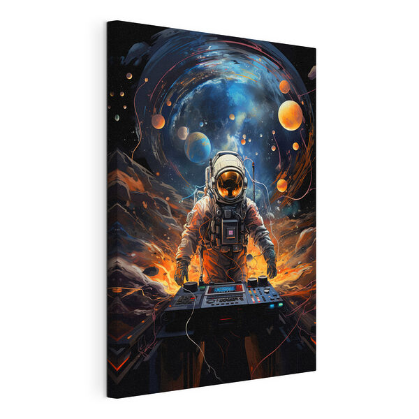 Obraz Obraz Astronaut DJ rozpaluje vesmír (SKU: s34216)