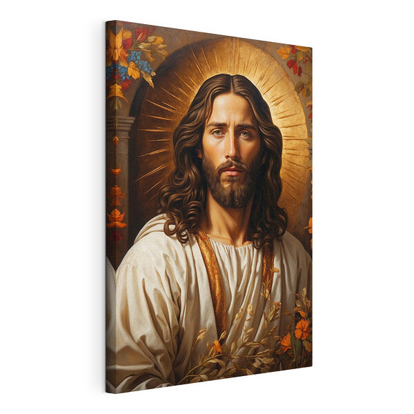 Svatá postava s zářivou svatozáří Obraz Svatá postava s zářivou svatozáří