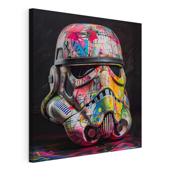 Obraz Barevná helma stormtroopera