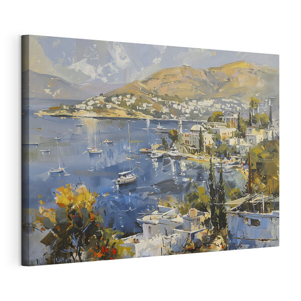 Obraz Obraz města a vodní plochy