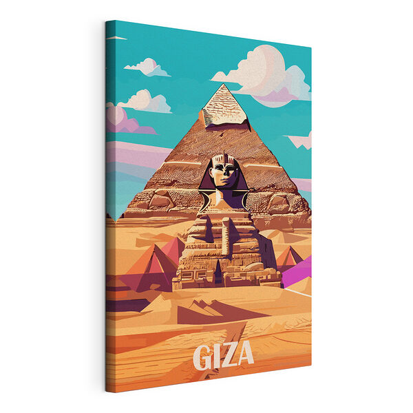 Pyramida se sochou ženy Obraz Pyramida se sochou ženy