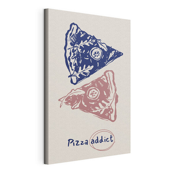 Obraz Kresba kousku pizzy