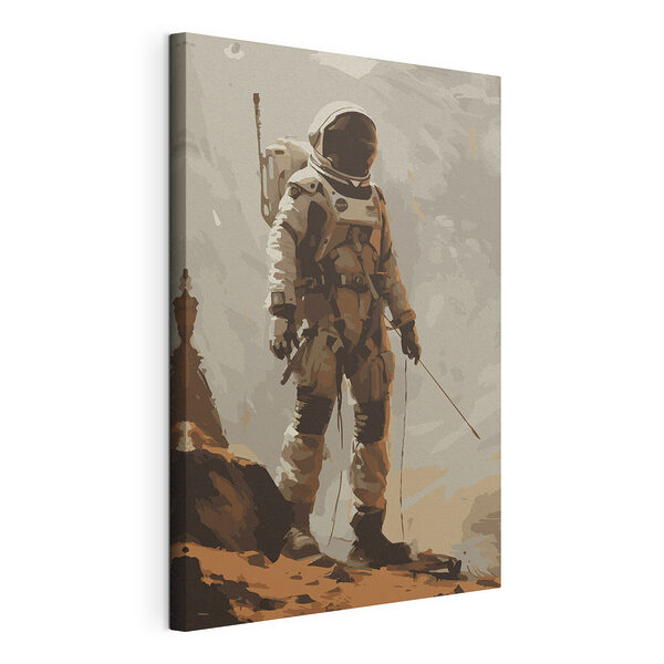 Obraz Obraz Astronaut prozkoumává mimozemskou krajinu (SKU: s38312)