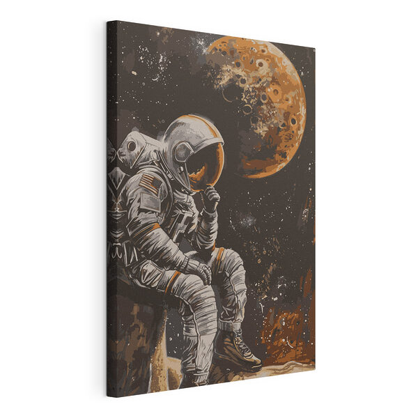 Obraz Obraz Astronaut sedící na kameni (SKU: s38316)