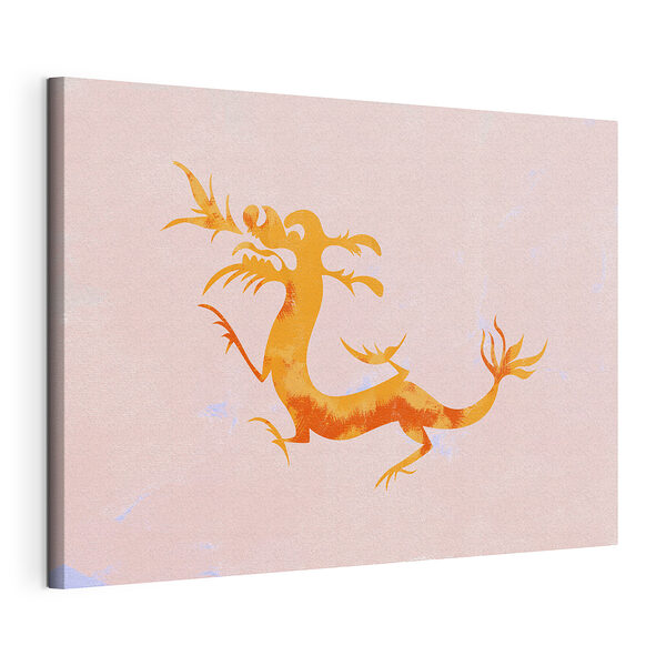 Obraz Obraz Ilustrace draka na pastelovém pozadí (SKU: s38336)
