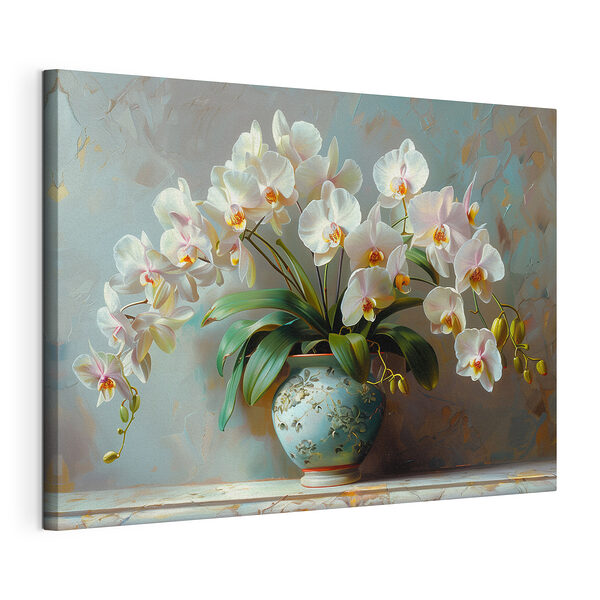 Orchideje v dekorativní váze Obraz Orchideje v dekorativní váze