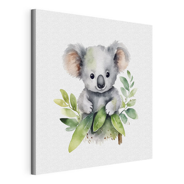 Obraz Koala obklopená zelenými listy