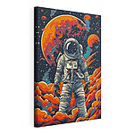 Obraz Astronaut zkoumající působivou kosmickou scenérii