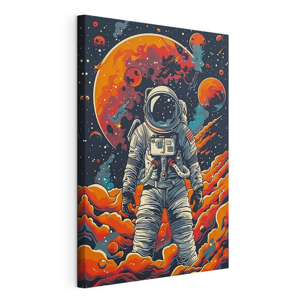 Obraz Obraz Astronaut zkoumající působivou kosmickou scenérii (SKU: s39047)