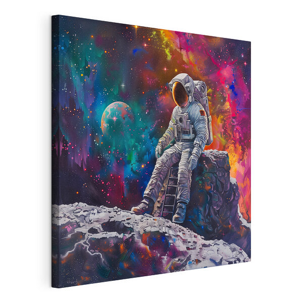 Obraz Obraz Astronaut hledí do barevného vesmíru (SKU: s39076)