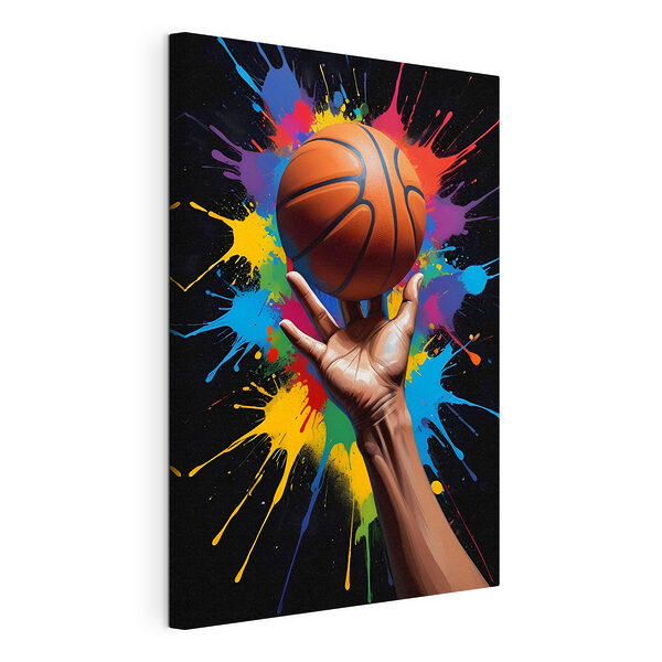 Obraz Ruka držící basketbalový míč