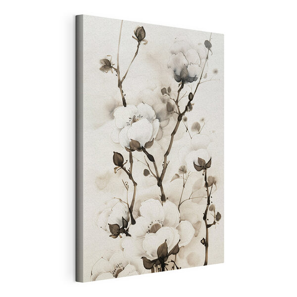 Elegantní černobílá botanická ilustrace Obraz Elegantní černobílá botanická ilustrace