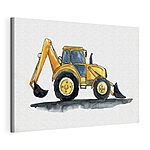 Obraz Akvarel znázorňující žlutý traktor